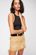 Canvas Relaxed Mini Skirt By Free People